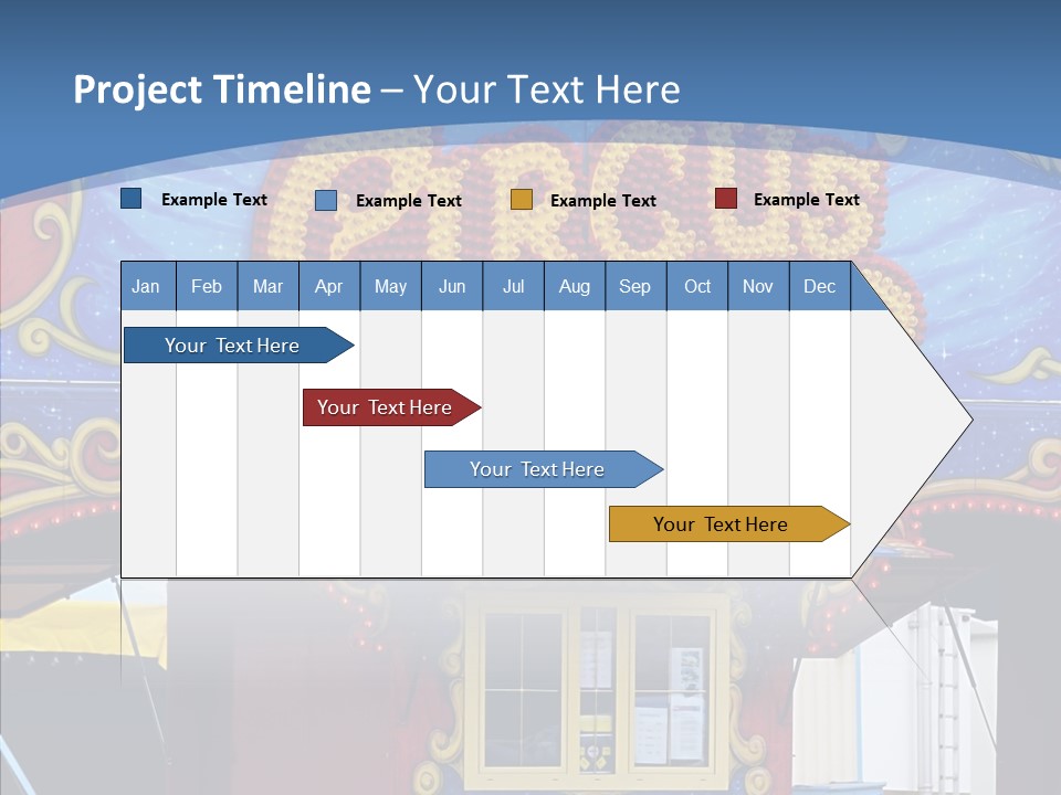 A Circus Tent With A Blue Sky In The Background PowerPoint Template