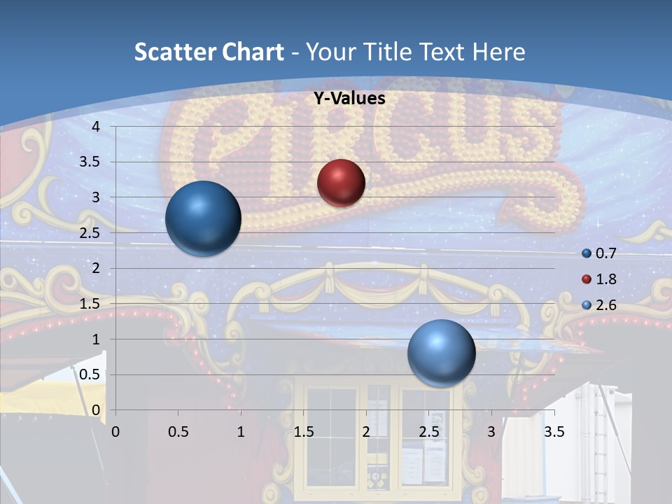 A Circus Tent With A Blue Sky In The Background PowerPoint Template