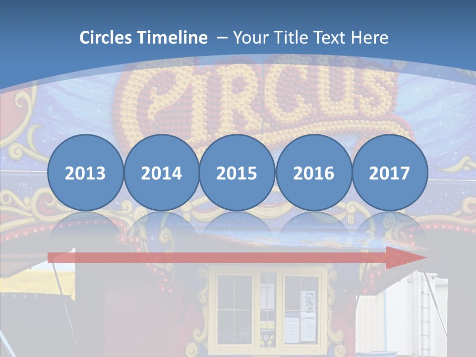 A Circus Tent With A Blue Sky In The Background PowerPoint Template
