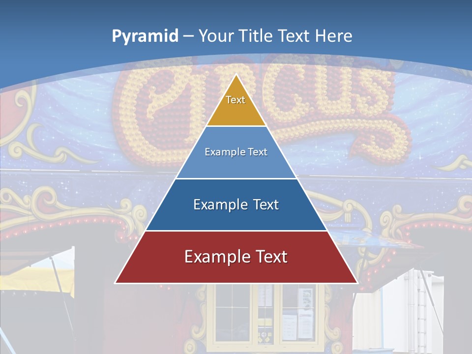 A Circus Tent With A Blue Sky In The Background PowerPoint Template