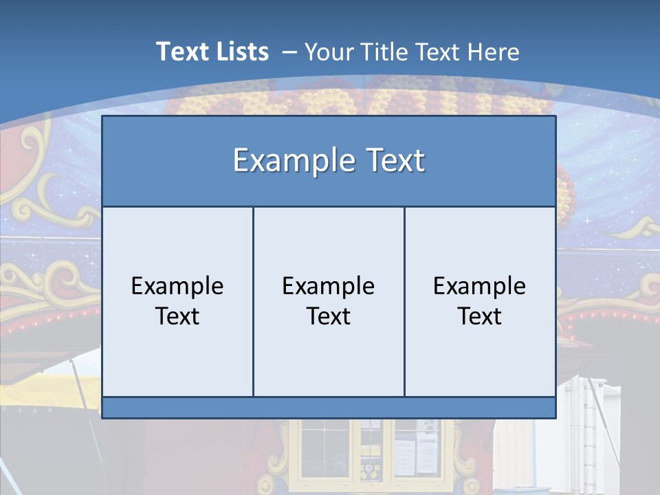 A Circus Tent With A Blue Sky In The Background PowerPoint Template