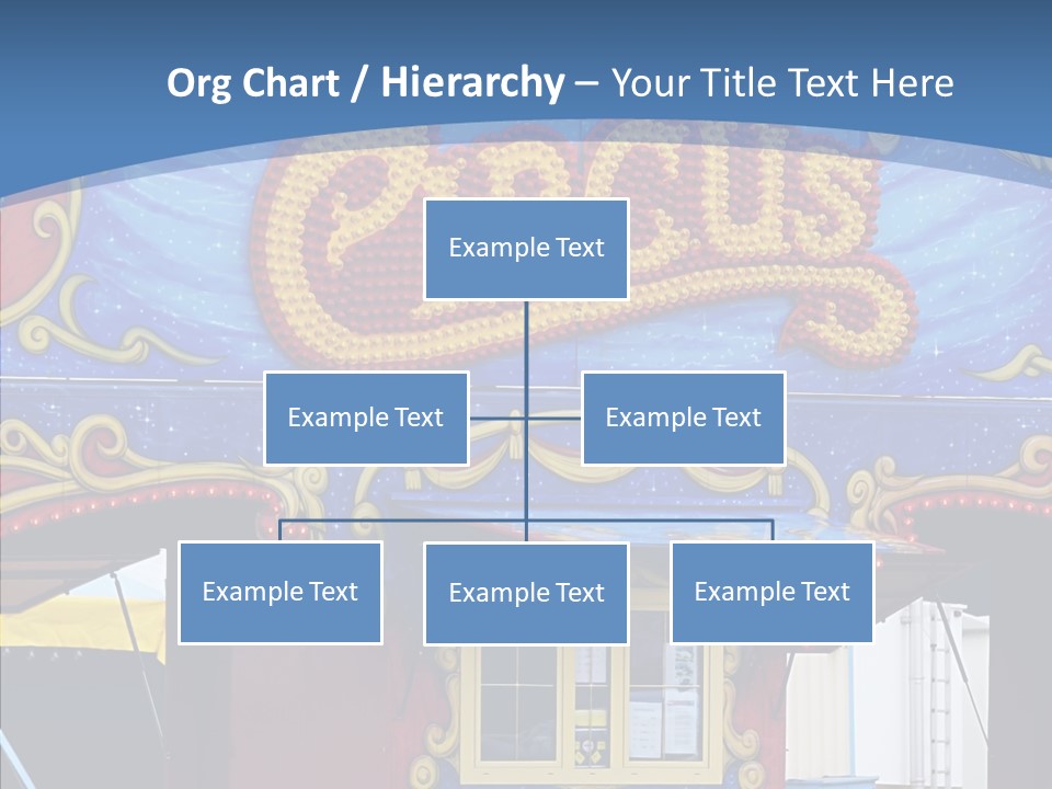 A Circus Tent With A Blue Sky In The Background PowerPoint Template