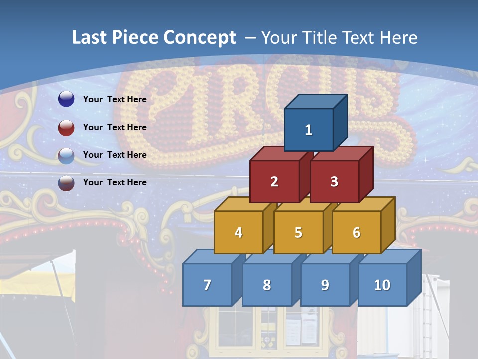 A Circus Tent With A Blue Sky In The Background PowerPoint Template