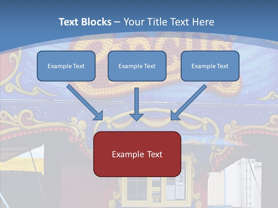 A Circus Tent With A Blue Sky In The Background PowerPoint Template