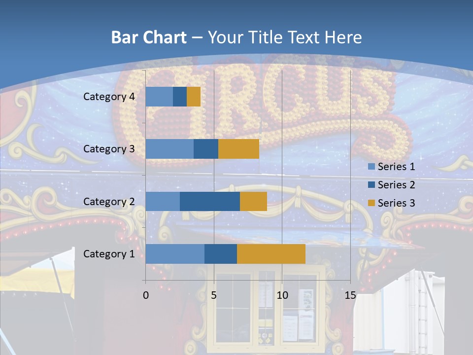 A Circus Tent With A Blue Sky In The Background PowerPoint Template