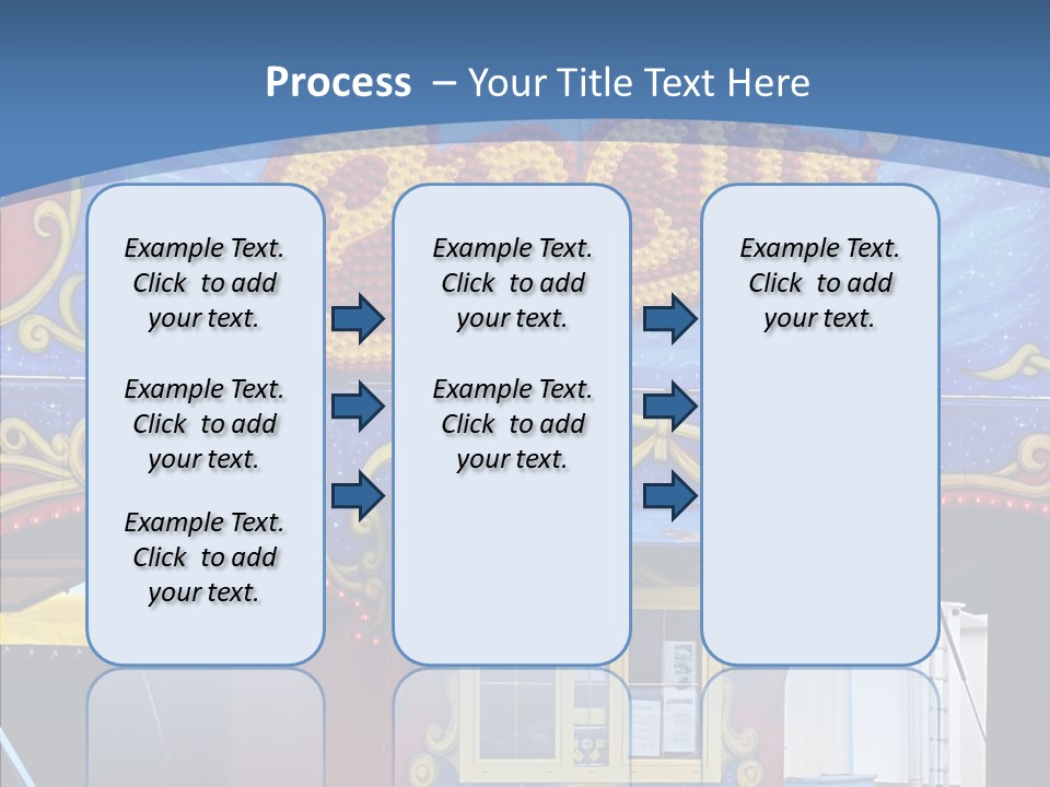 A Circus Tent With A Blue Sky In The Background PowerPoint Template
