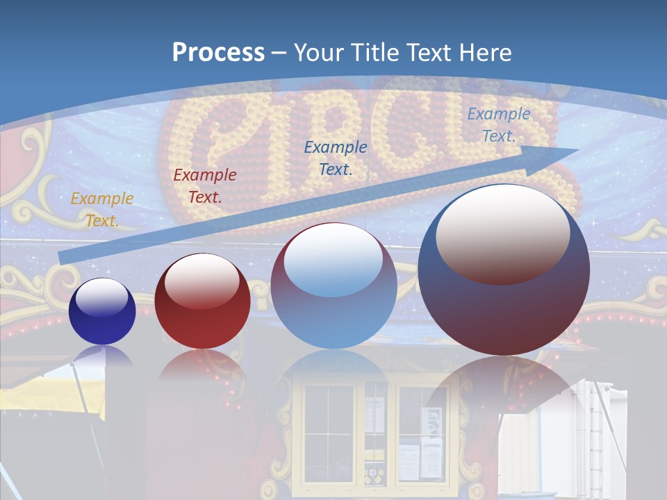 A Circus Tent With A Blue Sky In The Background PowerPoint Template