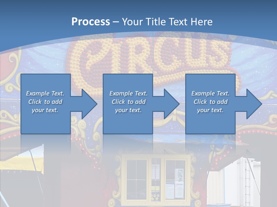 A Circus Tent With A Blue Sky In The Background PowerPoint Template