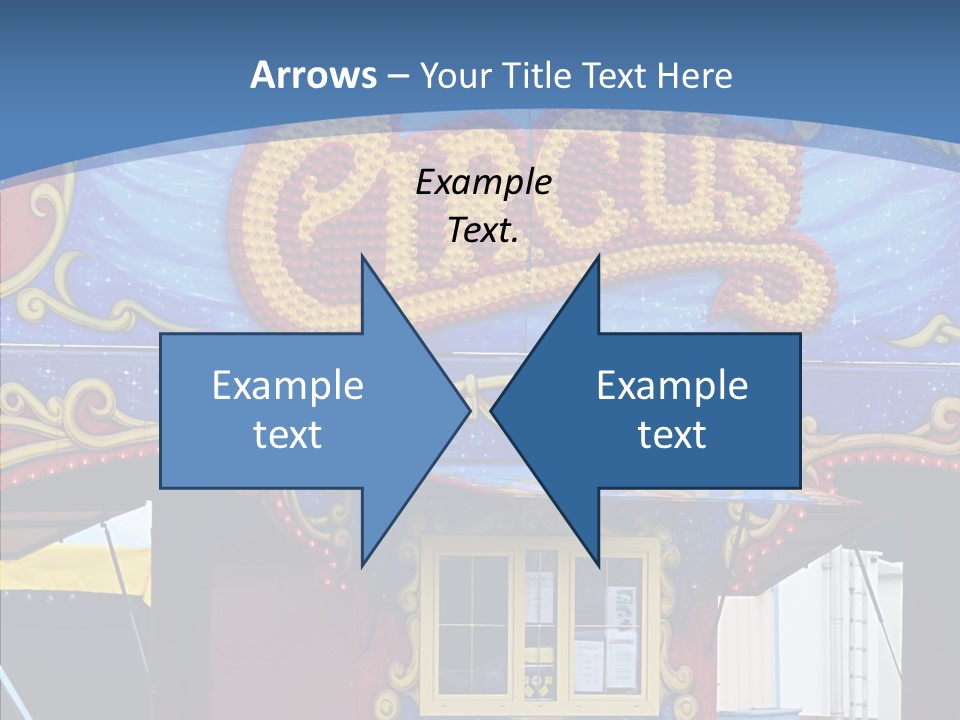 A Circus Tent With A Blue Sky In The Background PowerPoint Template