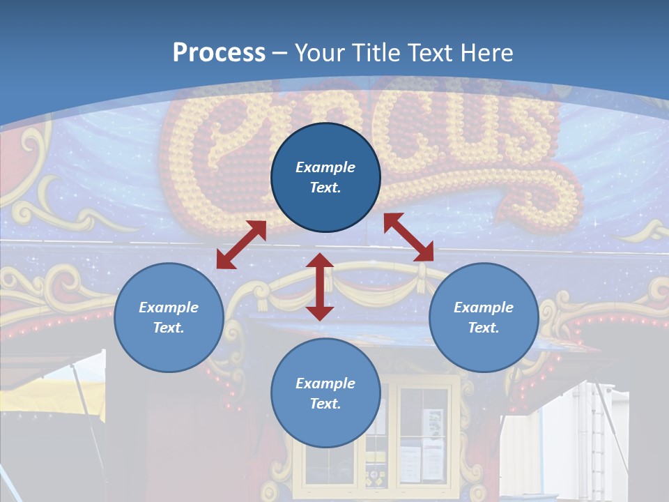 A Circus Tent With A Blue Sky In The Background PowerPoint Template