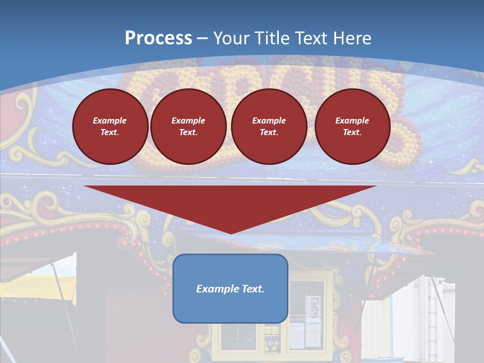 A Circus Tent With A Blue Sky In The Background PowerPoint Template