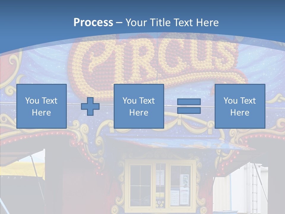 A Circus Tent With A Blue Sky In The Background PowerPoint Template