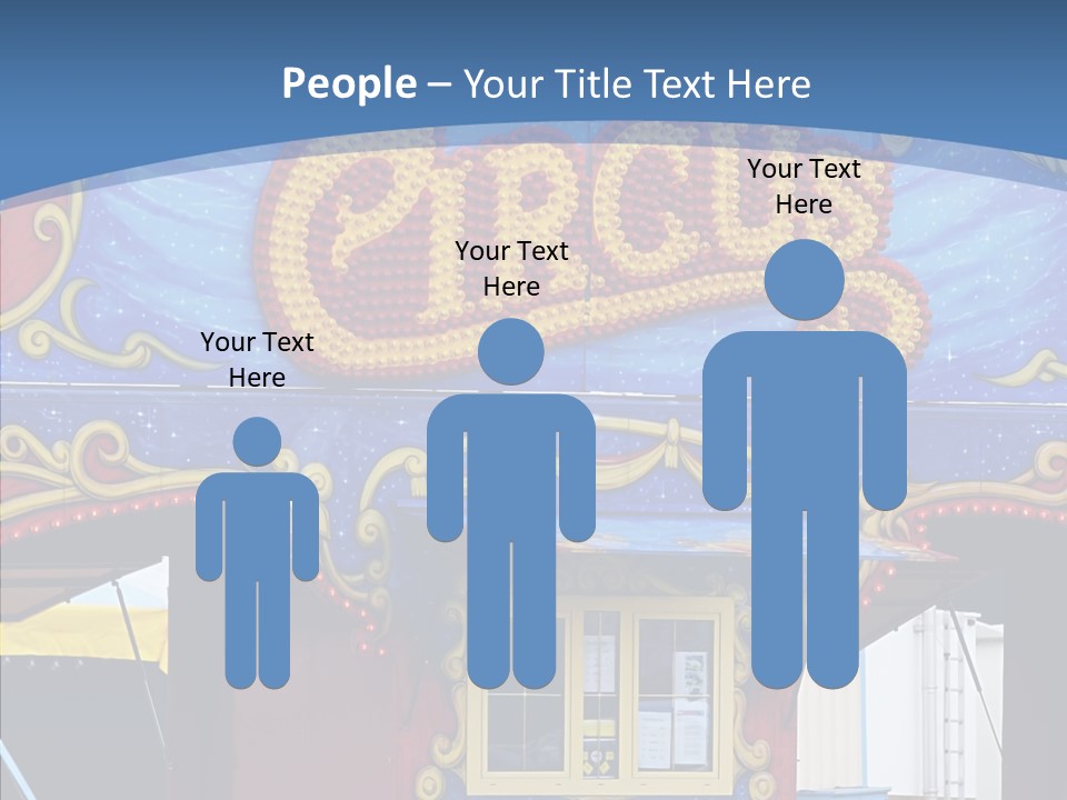 A Circus Tent With A Blue Sky In The Background PowerPoint Template