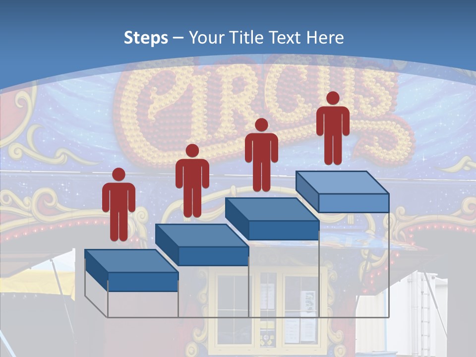 A Circus Tent With A Blue Sky In The Background PowerPoint Template