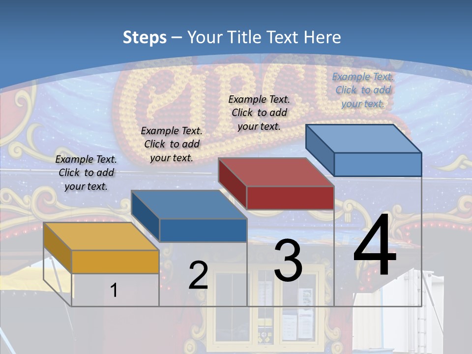 A Circus Tent With A Blue Sky In The Background PowerPoint Template