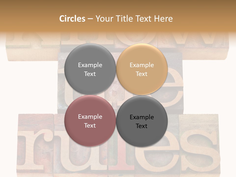 The Words Know The Rules Written In Wood Type PowerPoint Template