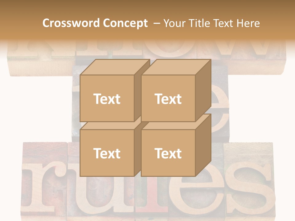 The Words Know The Rules Written In Wood Type PowerPoint Template