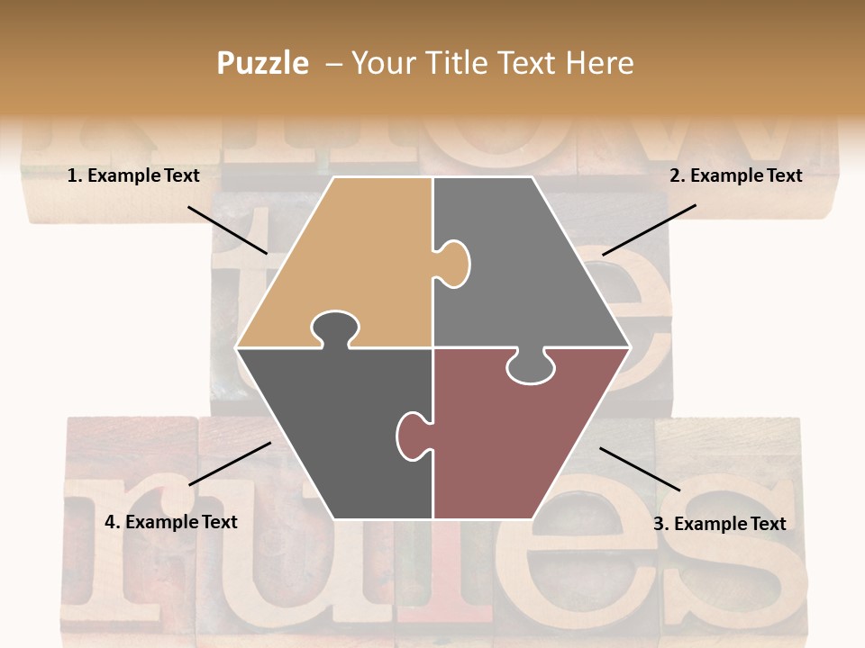 The Words Know The Rules Written In Wood Type PowerPoint Template