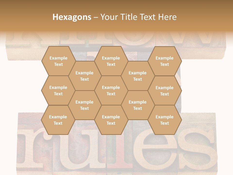 The Words Know The Rules Written In Wood Type PowerPoint Template