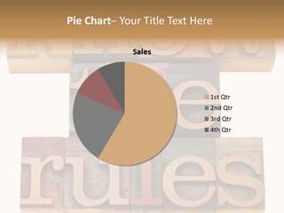 The Words Know The Rules Written In Wood Type PowerPoint Template