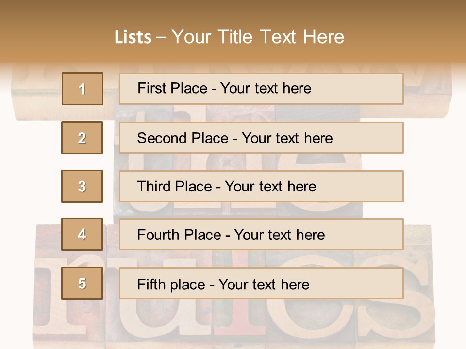 The Words Know The Rules Written In Wood Type PowerPoint Template