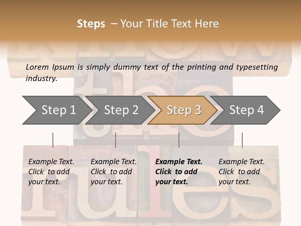 The Words Know The Rules Written In Wood Type PowerPoint Template