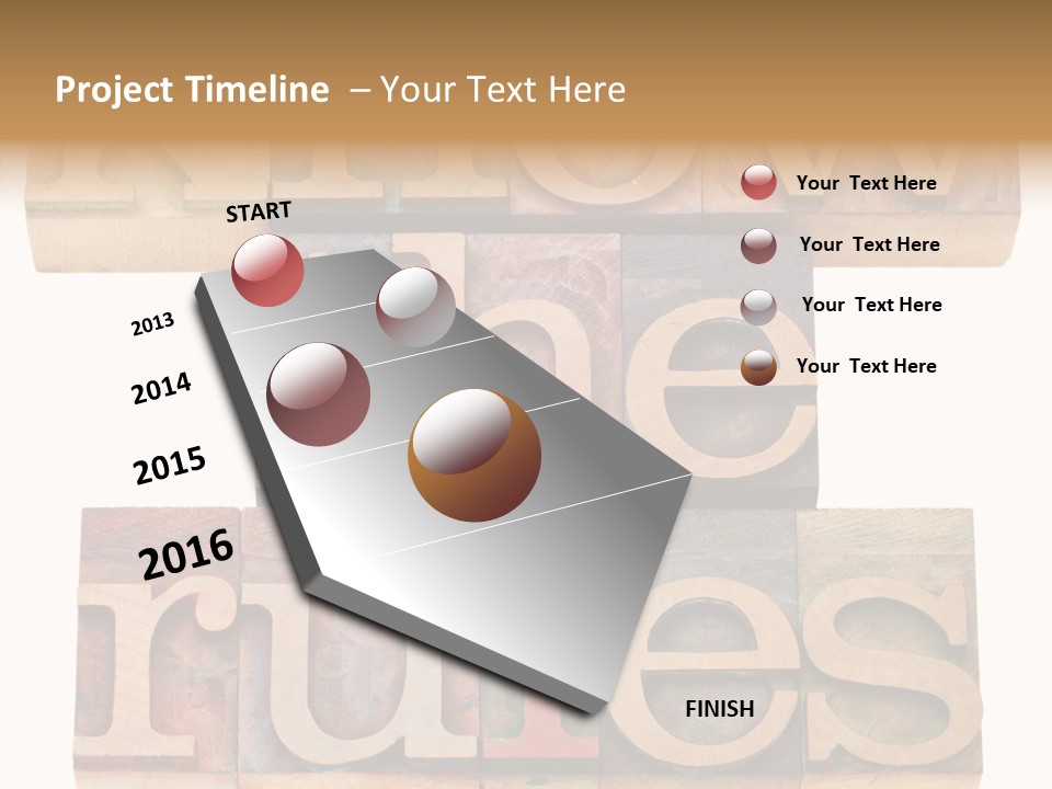 The Words Know The Rules Written In Wood Type PowerPoint Template