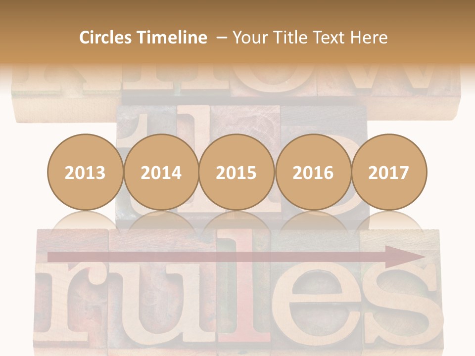 The Words Know The Rules Written In Wood Type PowerPoint Template