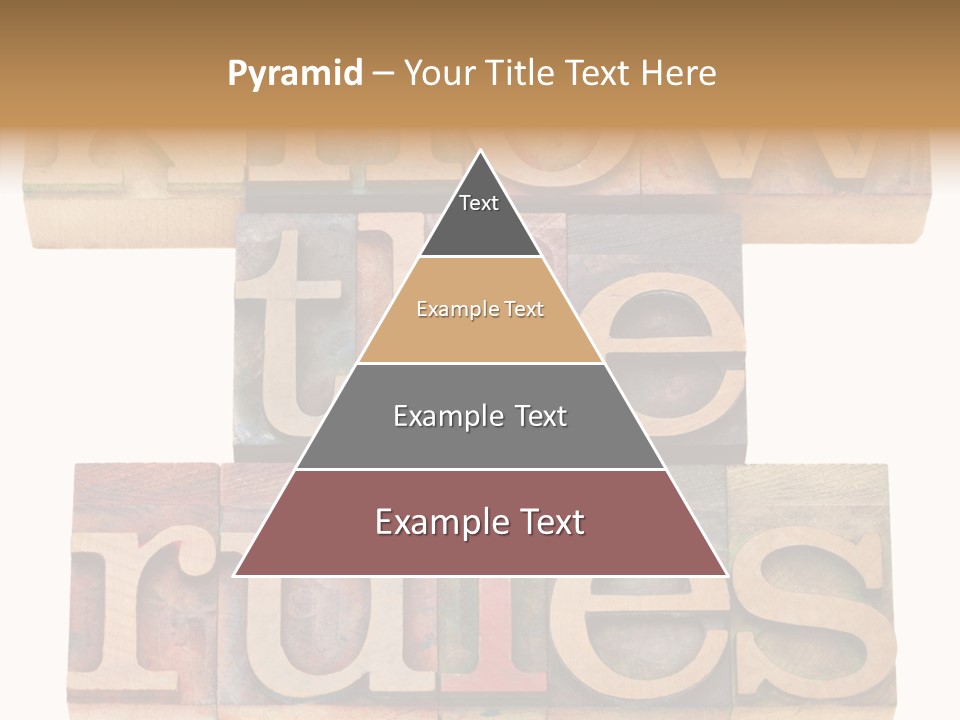 The Words Know The Rules Written In Wood Type PowerPoint Template