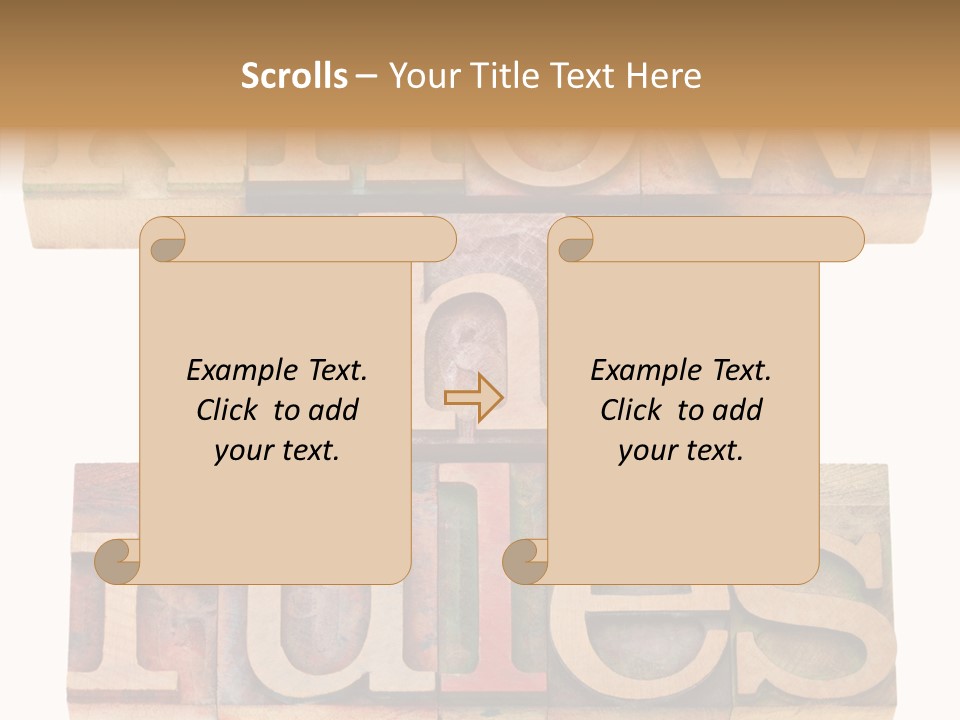 The Words Know The Rules Written In Wood Type PowerPoint Template