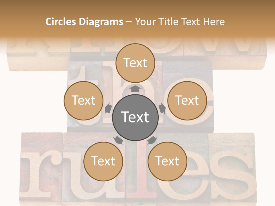 The Words Know The Rules Written In Wood Type PowerPoint Template