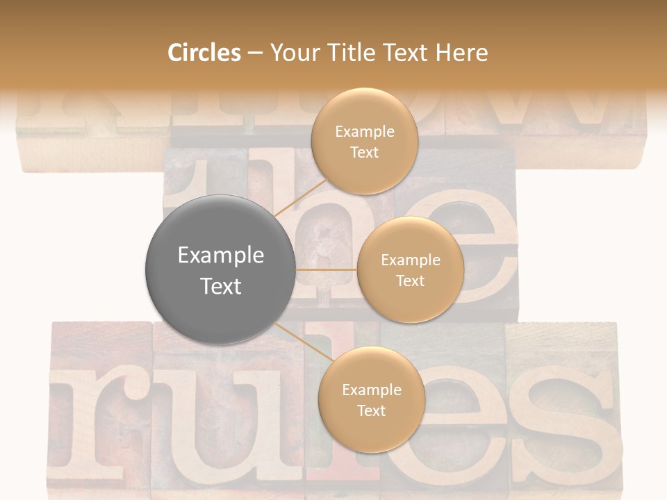 The Words Know The Rules Written In Wood Type PowerPoint Template