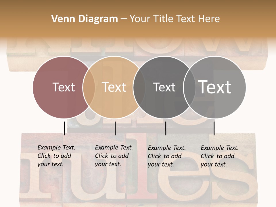 The Words Know The Rules Written In Wood Type PowerPoint Template