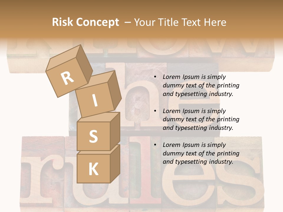 The Words Know The Rules Written In Wood Type PowerPoint Template