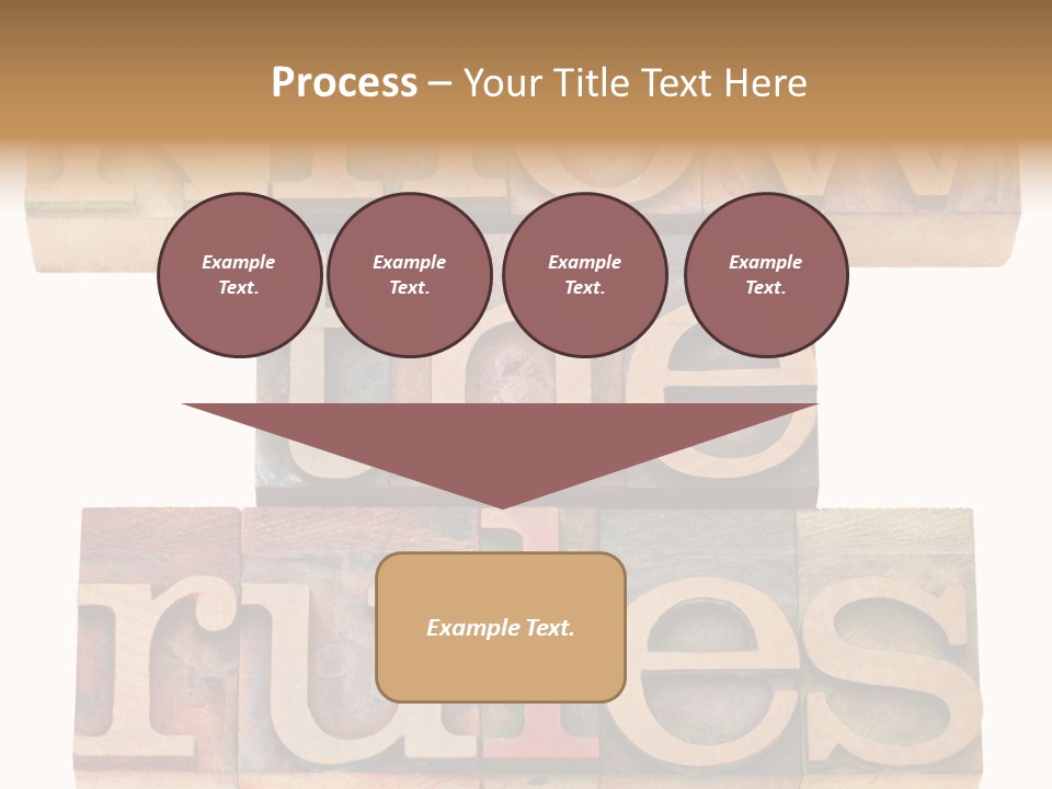 The Words Know The Rules Written In Wood Type PowerPoint Template