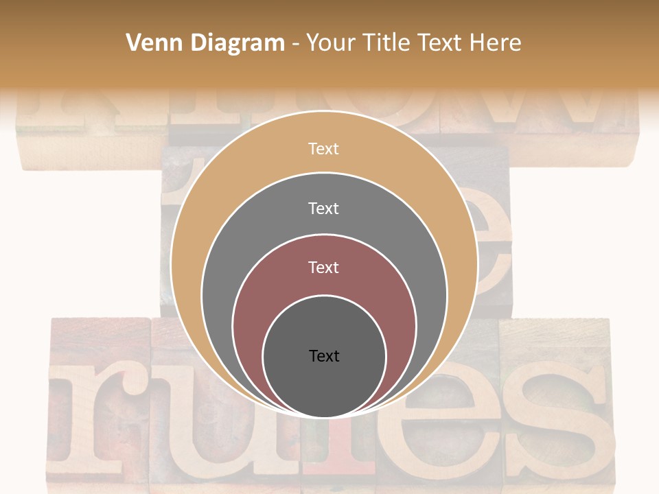 The Words Know The Rules Written In Wood Type PowerPoint Template