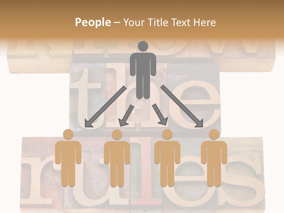 The Words Know The Rules Written In Wood Type PowerPoint Template