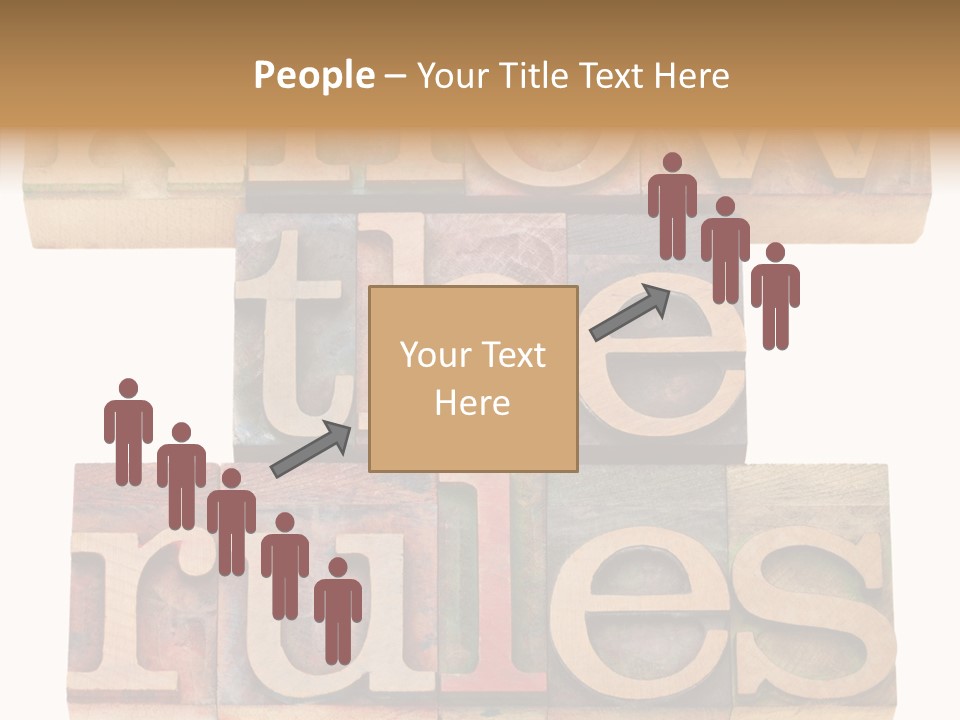 The Words Know The Rules Written In Wood Type PowerPoint Template