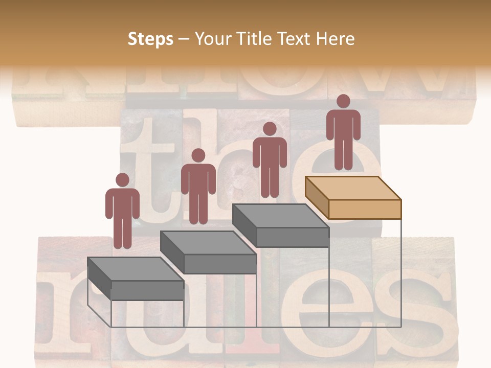 The Words Know The Rules Written In Wood Type PowerPoint Template