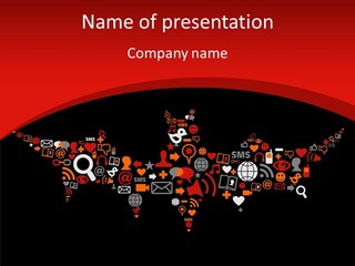 Social Halloween Individuality PowerPoint Template