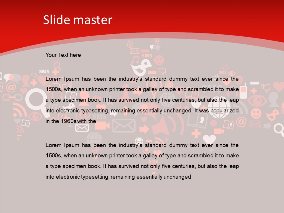 Social Halloween Individuality PowerPoint Template