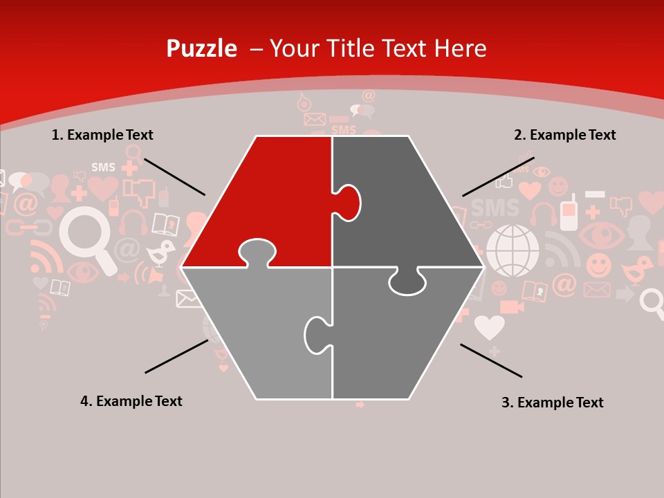 Social Halloween Individuality PowerPoint Template