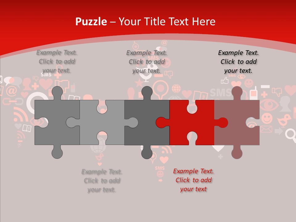 Social Halloween Individuality PowerPoint Template