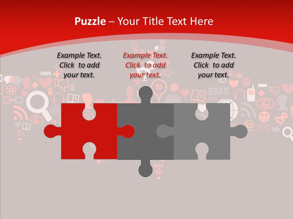 Social Halloween Individuality PowerPoint Template