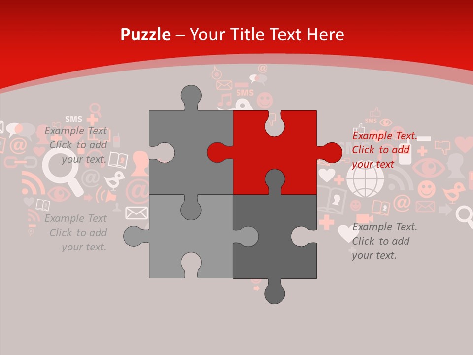 Social Halloween Individuality PowerPoint Template