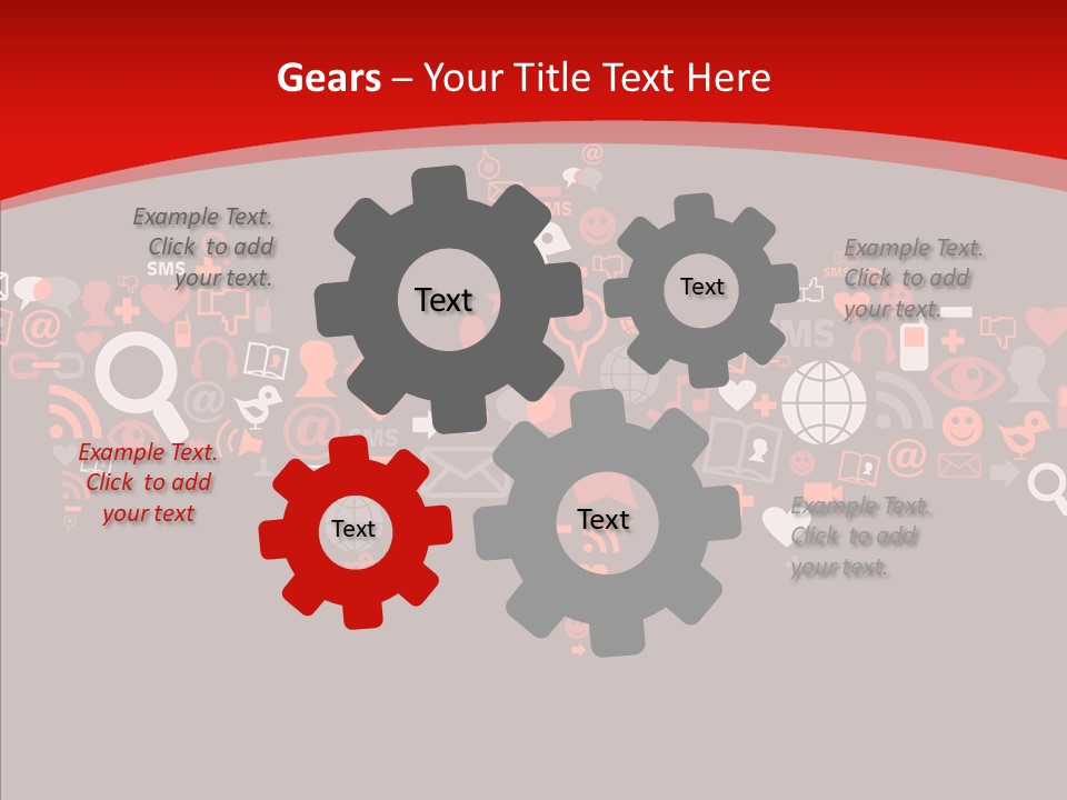 Social Halloween Individuality PowerPoint Template