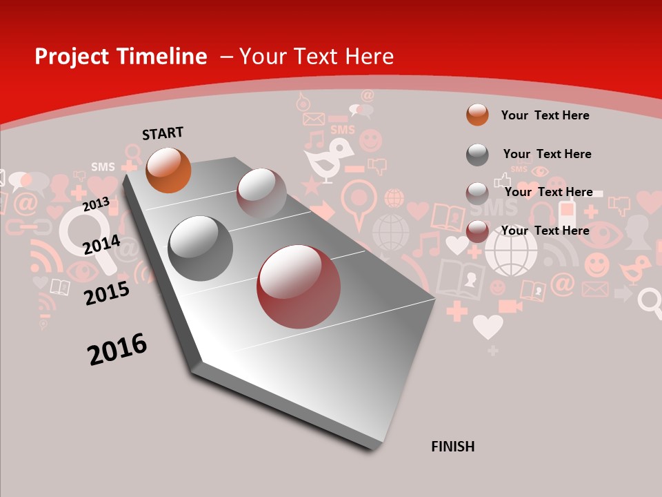 Social Halloween Individuality PowerPoint Template