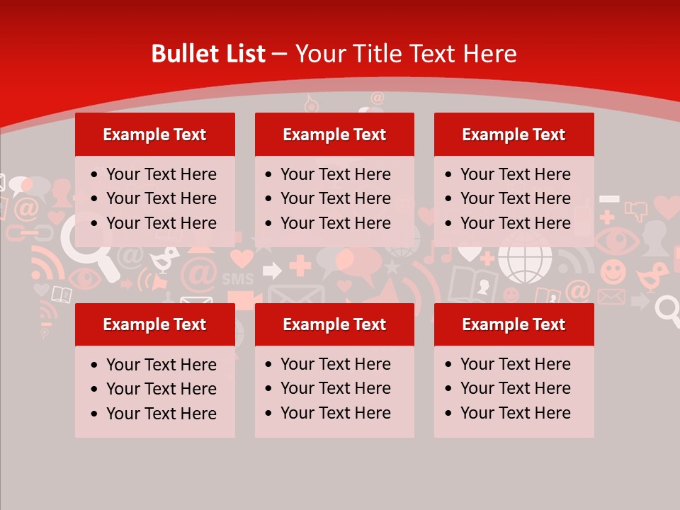 Social Halloween Individuality PowerPoint Template