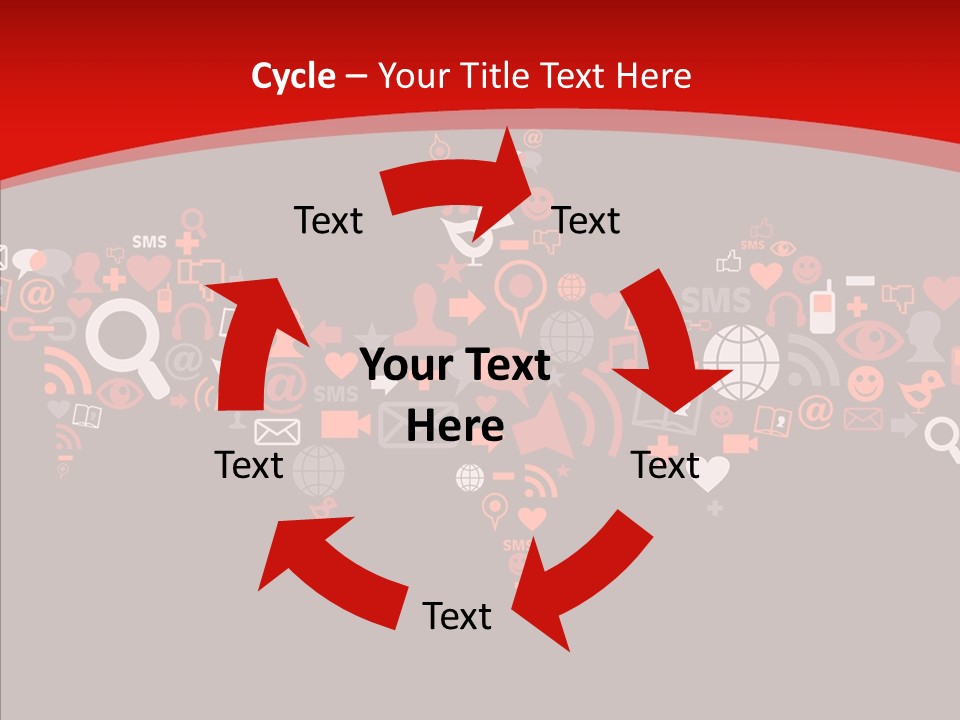 Social Halloween Individuality PowerPoint Template