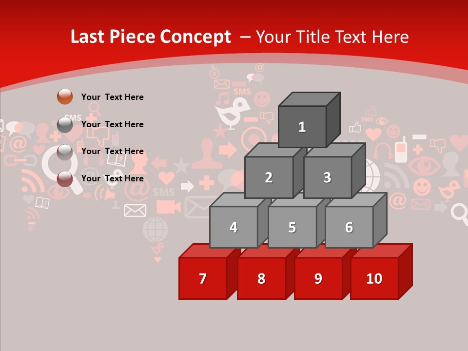 Social Halloween Individuality PowerPoint Template